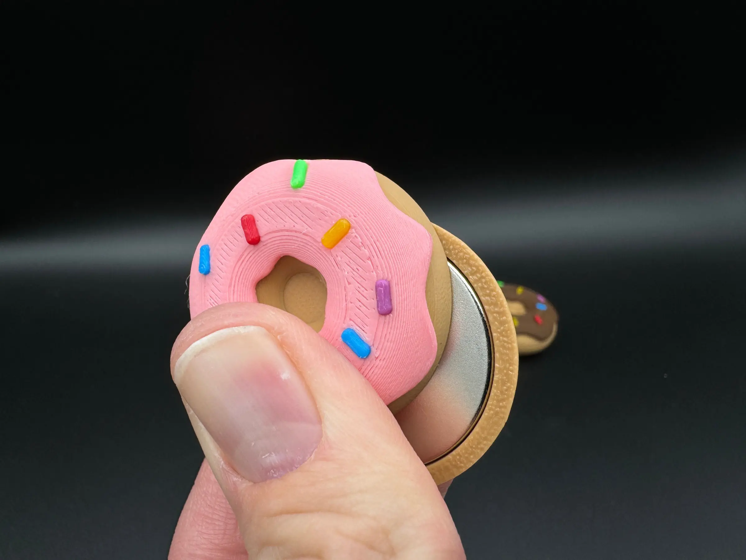 Sprinkle Doughnut Fidget Slider | Unique EDC Haptic Fidget | Worry Coin | Focus and Everyday Carry