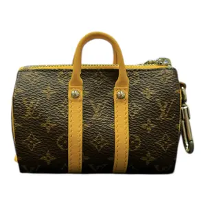 Louis Vuitton LV Colormania Mini Keepall Pouch Monogram Brown Yellow, Colorful Look, Compact Carry