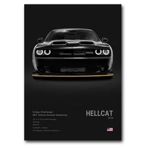 Dodge Challenger SRT Hellcat - POSTER NO FRAME