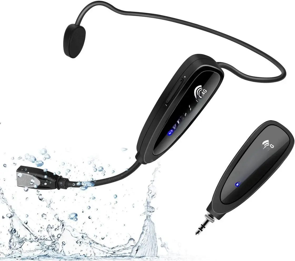 Headset  Microphone System, No Need ,   Mic for Fitness Instructor, Teaching Online, Yoga Classroom, Spinning , Speaker, , Android Phone, G100-1