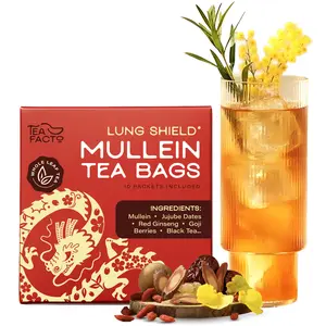Lung Shield Mullein Tea, Respiratory Comfort – 10 Count