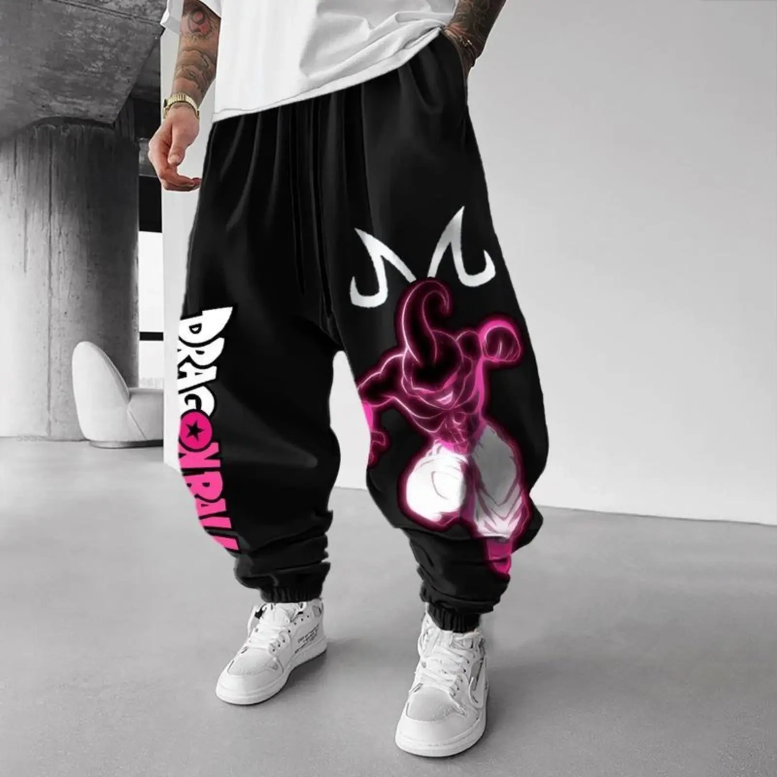 Unisex Majin Buu Jogger Pants, Majin Buu Sweat Pants, Dragon Ball Cotton Pant For Fan, Anime Lover