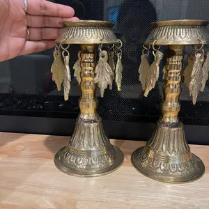 Traditional panas candle holder set of two