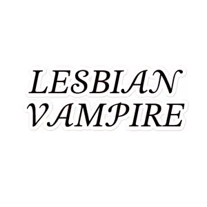 Lesbian vampire sticker