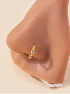 Clear CZ Nose Rings Hoop, Nose Piercing Jewelry for Women & Girls, Cartilage Earrings, Body Piercing Jewelry, Fashion Jewelry for Party, Daily Decor