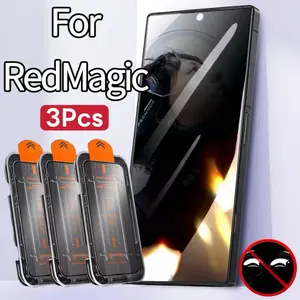 3-Pack Privacy Screen Protector for Zte Nubia RedMagic  8 8S 9 9S 10 10S 11 Pro +Series, Ultra-Clear Anti-Glare Tempered Film, Easy Installation, Scratch-Resistant