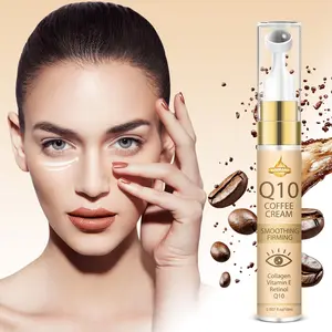 15ML Caffeine Eye Cream with Collagen, Vitamin E, Retinol, Coq10, Reduces Puffiness & Dark Circles, Intense Hydration, Fragrance-Free