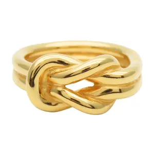 Pre-owned HERMÈS Zinc Alloy Small Leather Goods Atame Metal Scarf Ring
