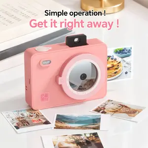 HPRT Z5 Polaroid camera, instant capture, exquisite and compact, convenient to carry, suitable for gatherings and travel. birthday party