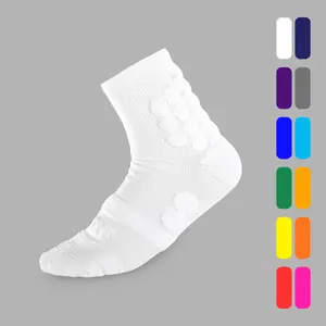 SLEEFS Padded Sports Short Socks - Multiple Colors - Premium Nylon/Spandex Blend for Moisture-Wicking & Support - Ideal for Football, Soccer, Baseball, and Running - Versatile Ribbed Elastic Design for All Sports