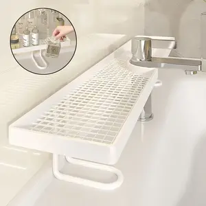 #SummerVibes Bathroom accessories: minimalist luxury vanity storage rack, freestanding storage rack, no-drill kitchen draining rack; space-saving home organization essential; sturdy and durable; suitable for bathrooms, kitchens, and more. tiktokshopspring