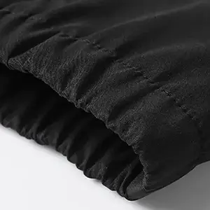 Men's Spring & Autumn Casual Sports Hooded Splicing Set 100% Polyester Fiber Reflective Strips on Sleeves Elastic Drawstring Design on Pants Cuffed Ankles Comfortable Versatile for Work Sports & Other Scenarios