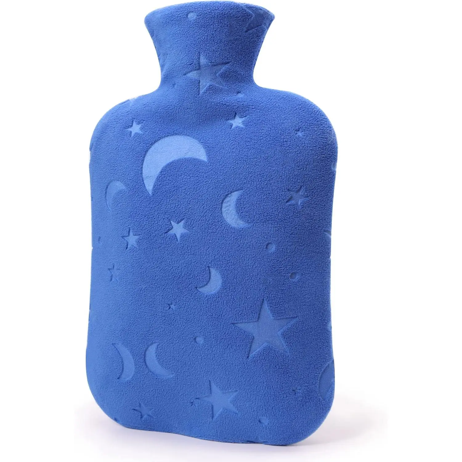 Hot Water Bottle Rubber with Soft Cover (2 Liter) Classic Hot Water Bag for Pain Relief, Cramps, Neck, Shoulders Pain, Relieve Stress, Hot Cold Pack and Feet Warmer, Multifunction for Daily Use