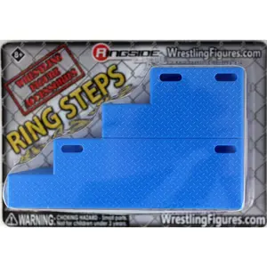 Ring Steps (Blue) - Ringside Exclusive Ringside Collectibles Wrestling Action Figure Accessories