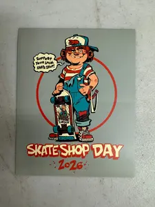Skate Shop Day 2026 Brett Parson Artwork sticker 4”x5”