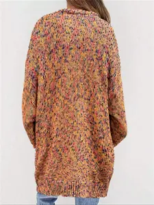 Plus Size Women's Loose-Fit Sweater, Plain Pattern, Moderate Fabric Thickness, Spring & Fall Fashion, Casual Wear