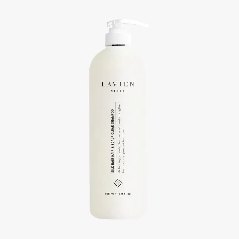 Lavien Beauty Silk Hair & Scalp Shampoo for Oily Scalp & Hair Loss Relief, Exfoliating & Moisturizing Formula with Salicylic Acid & Panthenol, Hair-Moisturizing