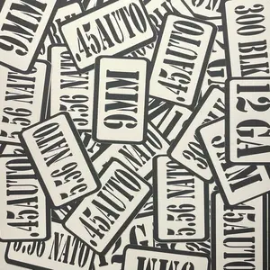 24-Pack Magnetic Ammo Can Labels No more guessing what’s inside your ammo cans. These magnetic labels stick to any metal can and make switching calibers fast and clean. Reusable, bold, and easy to read—grab, go, and stay organized.