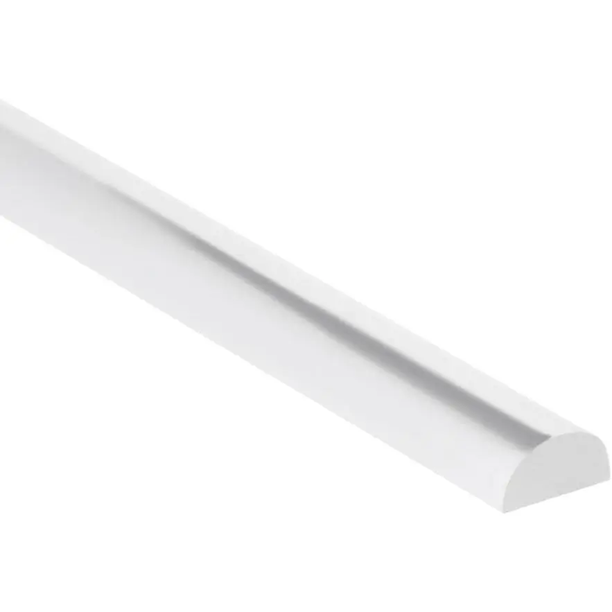 Clear Acrylic Half Round Shower Threshold, 1/2" W x 1/4" H x 39" Long Transparent Water Blocker, Peel and Stick Splash Guard for Bathroom Showers, Peel Stick