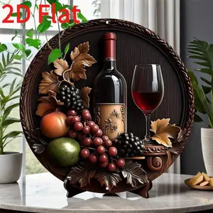 Waterproof Pre-Drilled Wall Decor, High-Quality Artistic Metal Art Decoration for Home Bar Coffee Shop, Birthday Graduation Christmas Gift