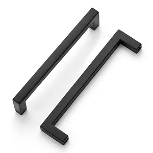 Ravinte 10 Pack Solid Kitchen Cabinet Handles Cabinet Pulls Slim Drawer Pulls with Square Bar Kitchen Cabinet Hardware