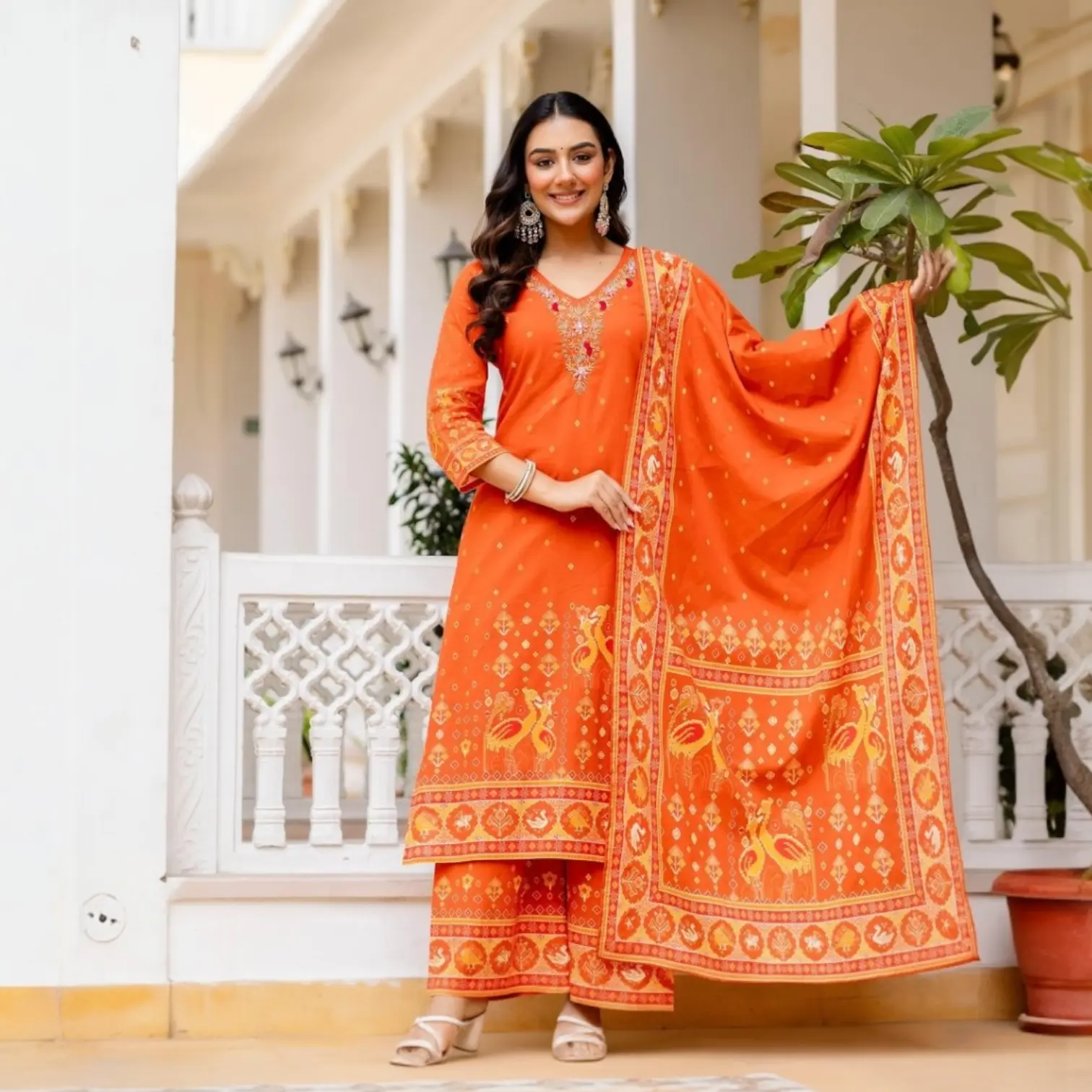 Palazzo Style Salwar Kameez Set