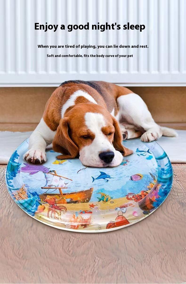 Summer Cooling Pet Water Bed Cushion Ice Pad Dog Sleeping Square Mat For Puppy Dogs Cats Pet Kennel Cool Cold