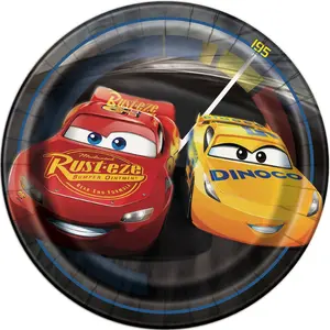 Cars 7" Dessert Plates, 8ct
