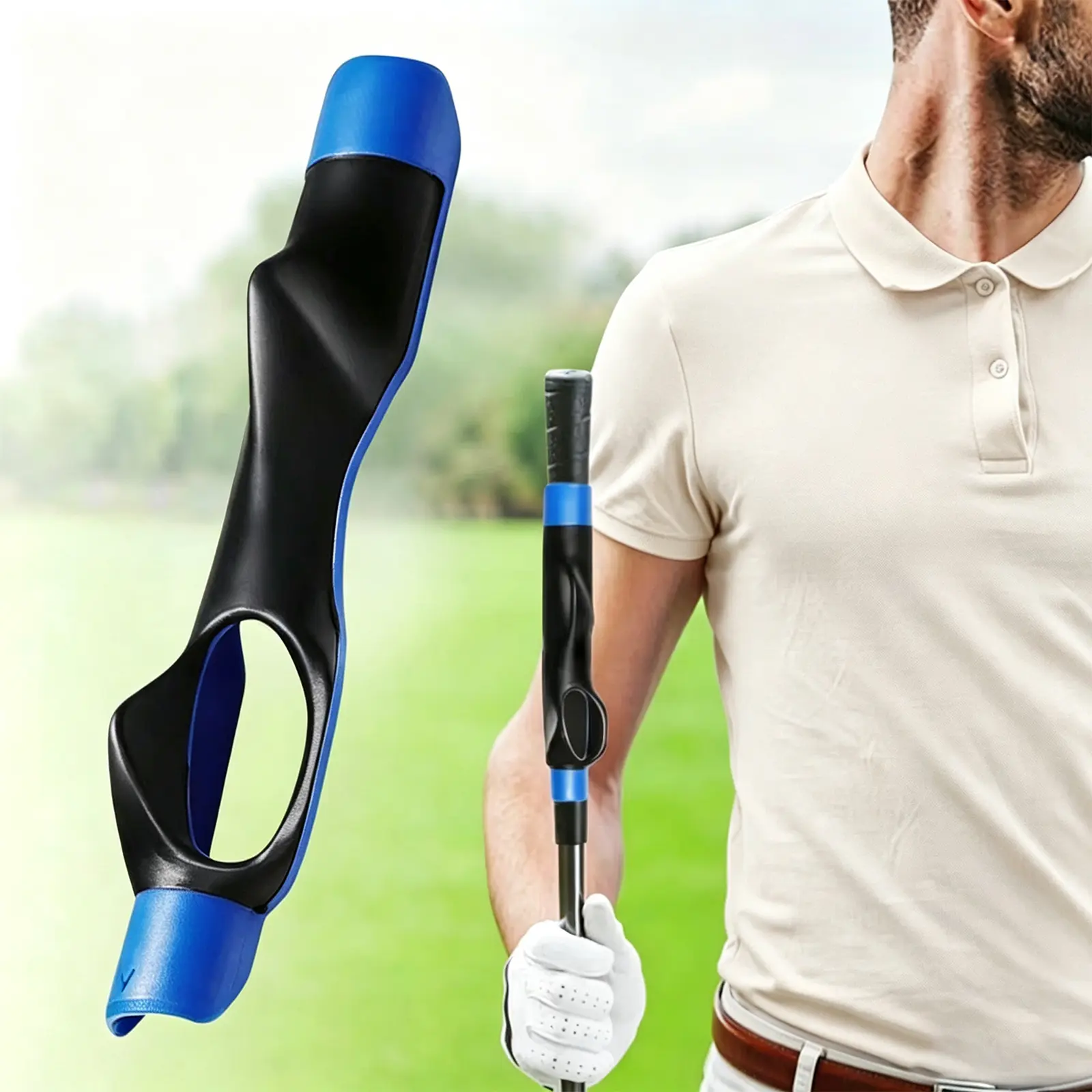 Right Hand Golf Grip Trainer - 6in Lightweight Golf Fix Swing Trainer, Summer Golf Swing Grip, Golf Grip Training Aids, Fix Hand Position & Grasp, Golf Gifts for All Level
