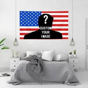 Custom Pink America Flag Personalized Design Your Image Funny Tapestry Wall Handing Music Tapestry for Bedroom College Dorm Decor Home Living Room Decorations Giftwall decor flags