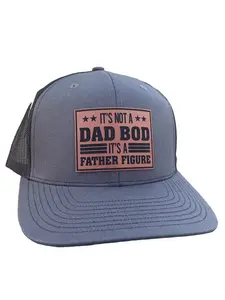It's Not A Dad Bod It's A Father Figure Gift for Dad, Step Dad, Bonus Dad Richardson 112 Trucker Hat, Adjustable, Snapback, Adult Mens Baseball Cap