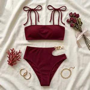 The Bordeaux Chain Bikini