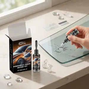 2-Pack Windshield Repair Kit, Quick Crack Fix, Clear Vision, Renovation Repair Liquid Set, Easy Application, Durable Results