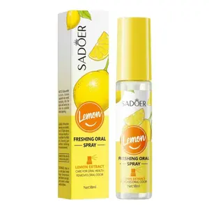 Breath Spray Alcohol-Free OralFreshener Long-Lasting Fresh Breath Mint LemonPeach Flavor Portable Pocket Size for TravelParties Daily Use Romantic Gift for Couples PartyEssential Compact Design Refreshing