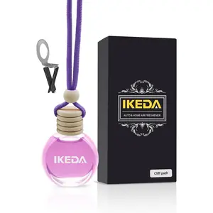 Car Air Freshener: Hanging Car Smell Air Freshener|10ml Hanging Car Perfume|Long Lasting Fragrance |strong Scents Diffuser for Auto Home (White Peach)