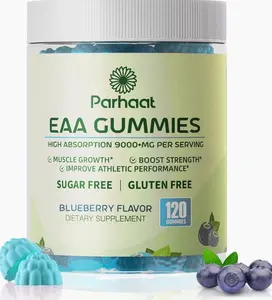 EAA Gummies 120 Gummies (Pineapple), Essential Amino Acids - All 9 Essential Aminos (EAA) and All Branched-Chain Aminos (BCAAs), Non-GMO, Gluten Free, Vegetarian Friendly