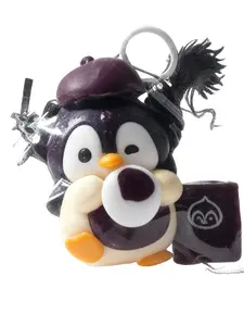 Handmade Penguin Photographer Taba Soft Squishy Toy Soft Squishy Toy Filled With Silicone Material Stress Relief Toy （PVC Buy One Get One） Free Ideal For Teenagers And Children