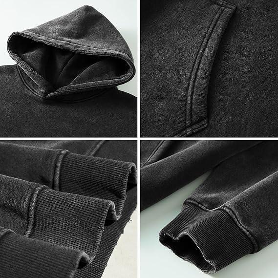 Wolves Club Darc Sport Washed Hoodie & T-Shirt | Heavyweight Vintage Streetwear, Retro Wolf Gym Graphic Tee, Brotherhood Iron Family Gift for Fitness & Hiphop Fans Menswear Thick Tops