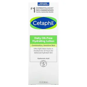 Cetaphil Daily Hydrating Lotion, Oil Free, All Skin Types, 3 fl oz (88 ml)