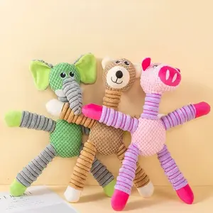 Plush Dog Toy: Squeaky Stuffed Animal for Small & Medium Dogs, Durable Chew Toy, Interactive Playmate, Anxiety Relief for Puppies