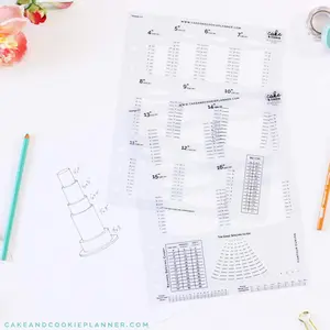 Round Cake Sketching Templates - Effortlessly Design Stunning Tiered Cakes, Cake Drawing Templates for cake decorating business clients