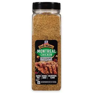 McCormick Grill Mates Montreal Chicken Seasoning, 23 oz - One 23 Ounce Container of Montreal Chicken Seasoning with Blend of Garlic, Onion, Black and Red Pepper and Paprika for Meats and Seafood
