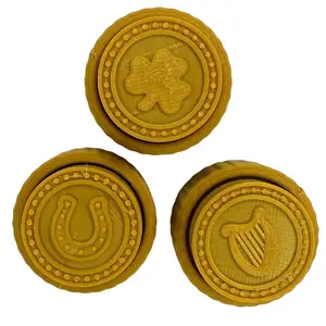 St. Patricks' Day Gold Coin Trio- Irish, Ireland, St Paddy’s, must have toy