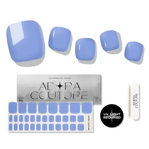 Sky Blue Pedicure Gel Nail Strips