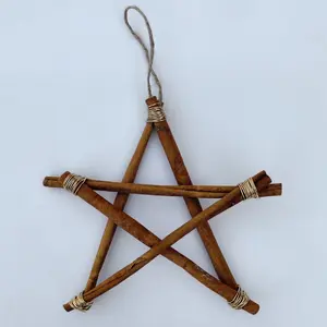 Cinnamon Christmas / Yule Star Hanging Decoration Ornament
