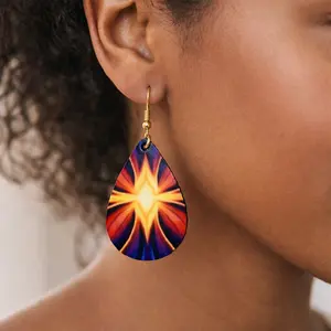Solar Flare Geometric Statement Earrings