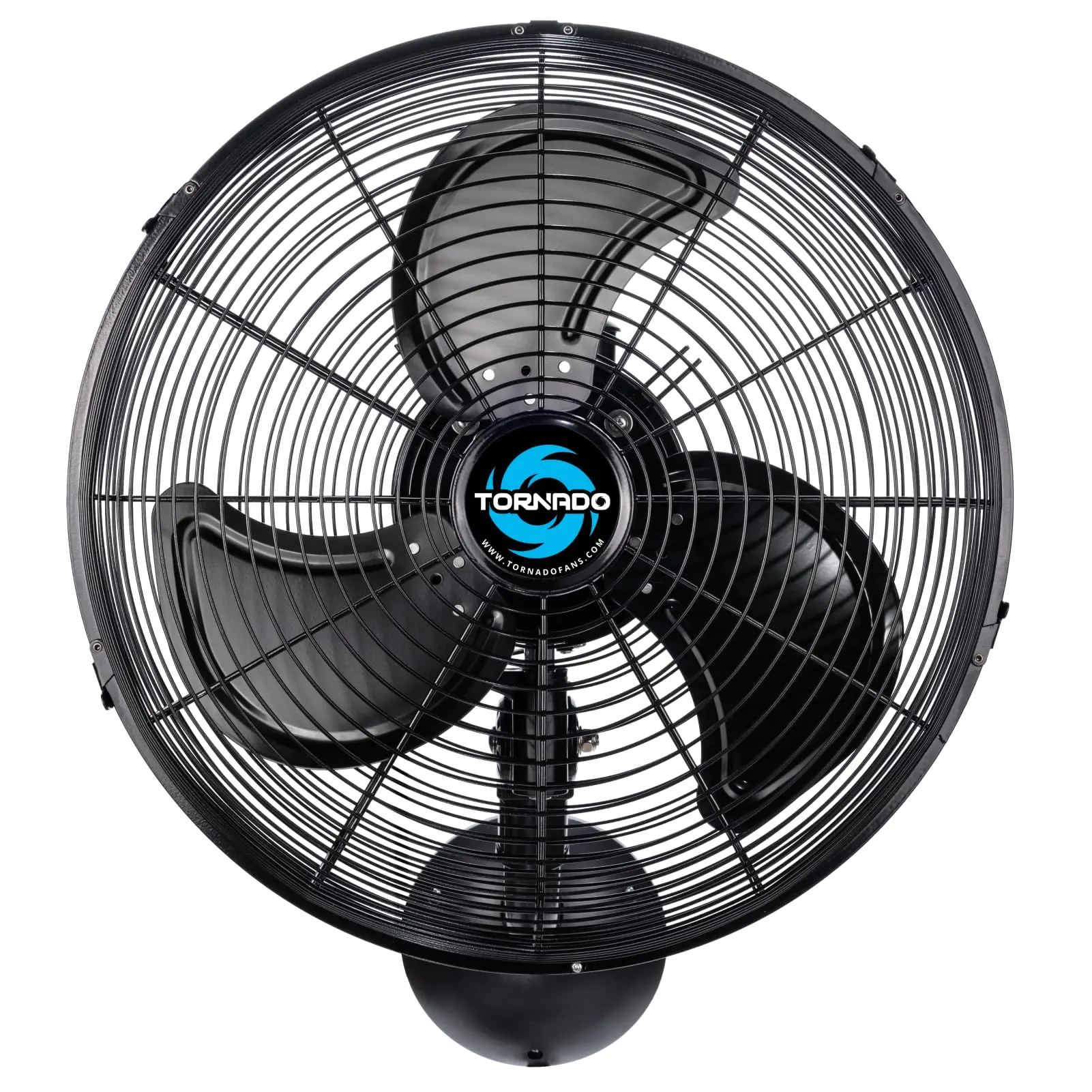 Tornado 16 Inch Pro Series Waterproof Outdoor Oscillating Wall Mount Fan - High Velocity Heavy Duty Metal Wall Mount Fan for Industrial, Commercial, Residential, and Greenhouse Use - UL Safety Listed