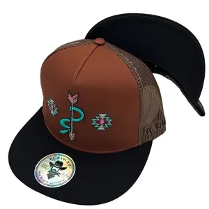 De Rancho Chocolate Brown Arrow Hat DR037