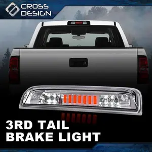 CROSSDESIGN Fit For 2014-2018 Chevy Silverado GMC Sierra 3RD LED Third Brake Light Tail Lamp