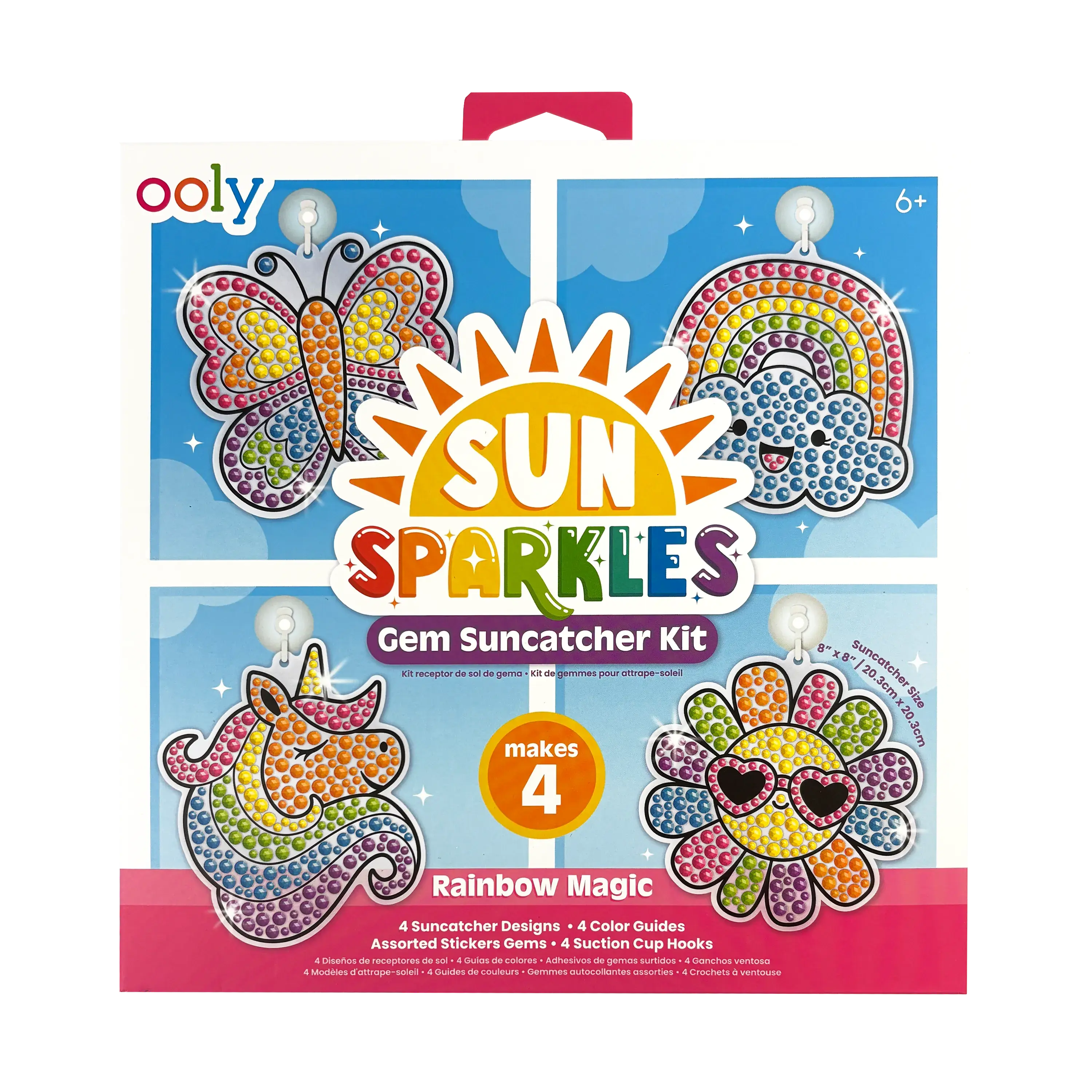 Sun Sparkles Gem Suncatcher Kit - Rainbow Magic - 4 Designs